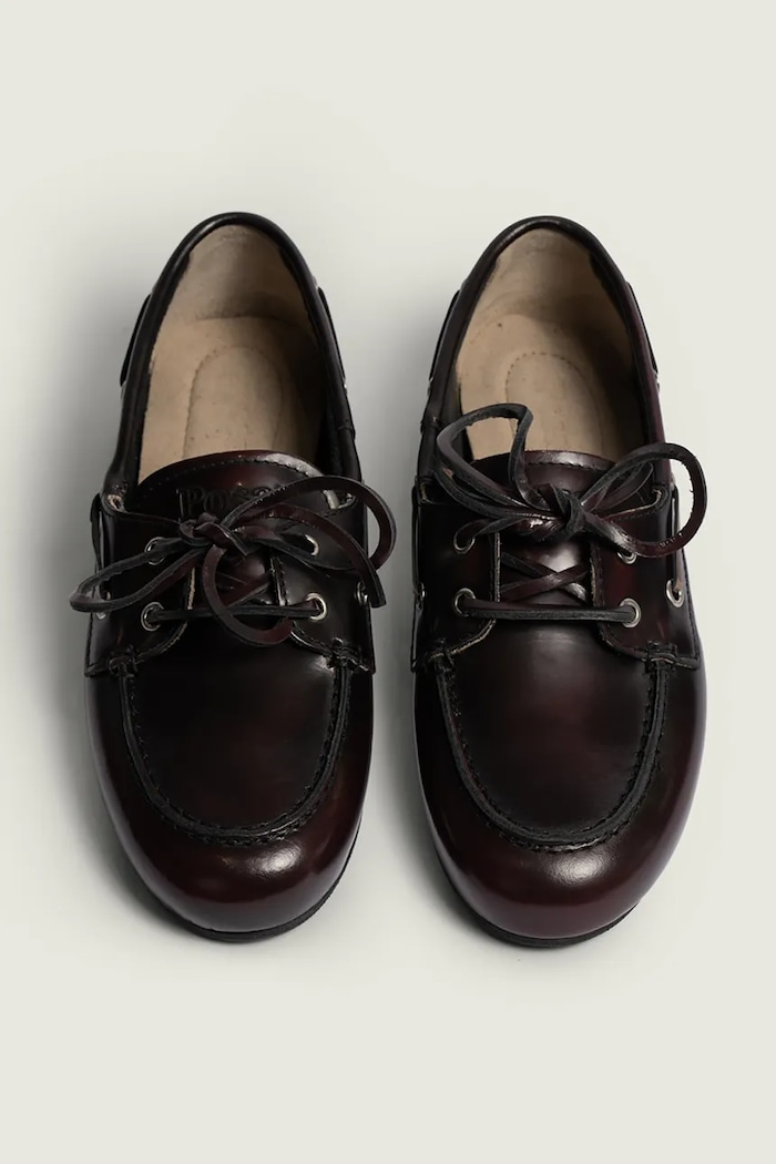 Posa лофери жіночі шкіряні Boat Loafer бордо PW26.501