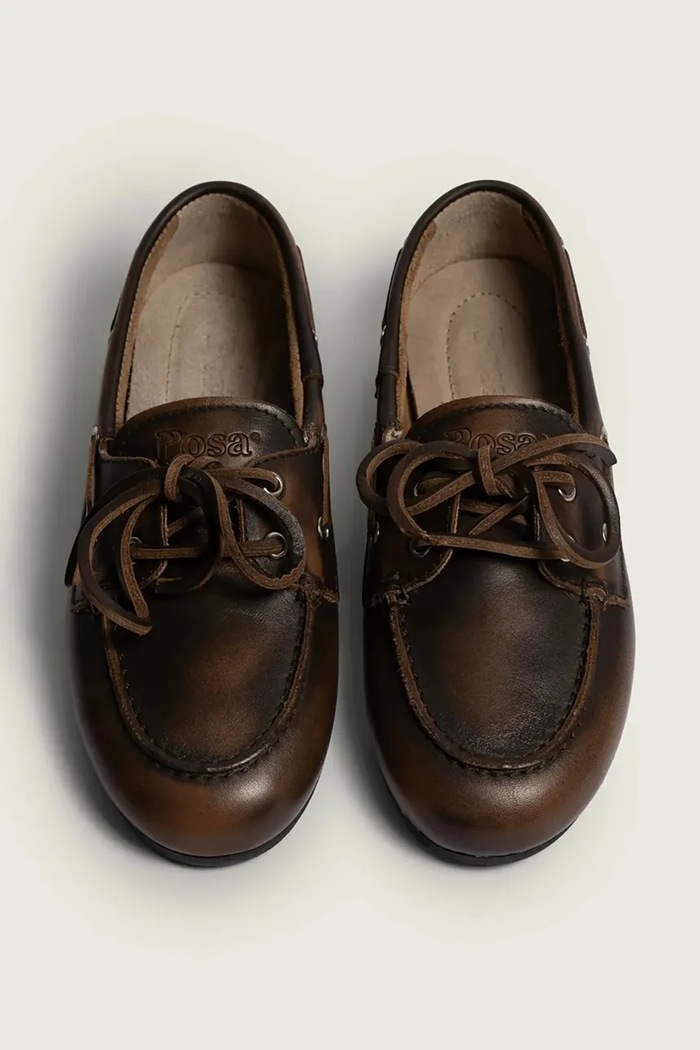Posa mokasíny dámske semišové Boat Loafer hnedá PW257.2021