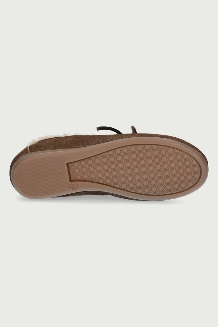 Μοκασίνια Γυναικεία σουέτ Boat Loafer Posa καφέ PW250.2021