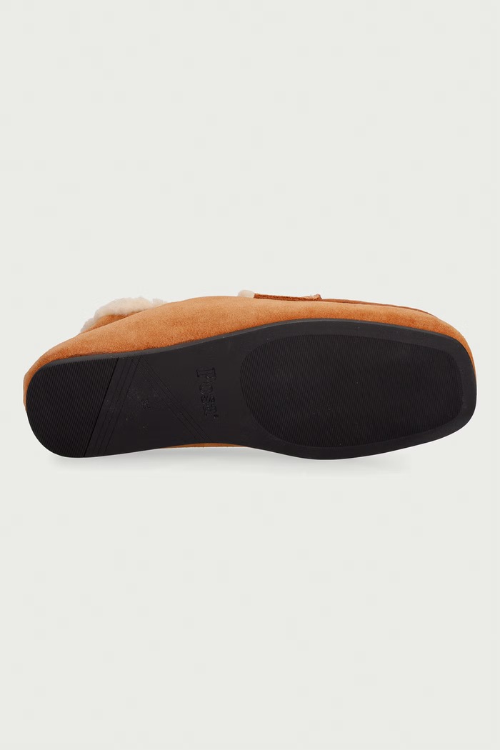 Μοκασίνια Γυναικεία σουέτ Penny Loafer Posa καφέ PW246.203