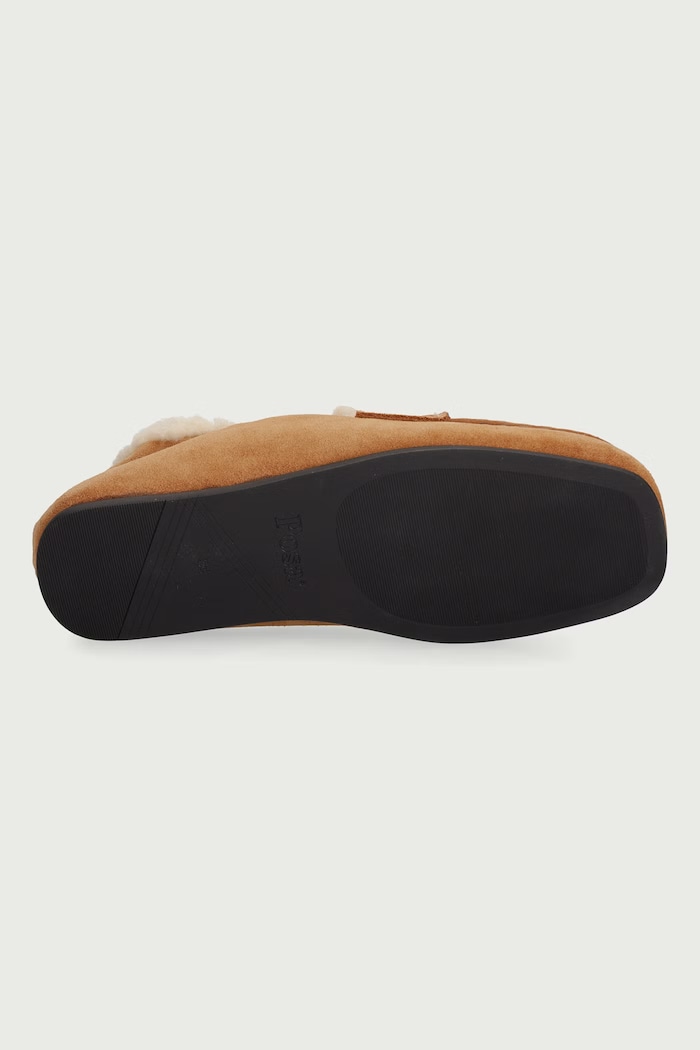 Mokasyny damskie zamszowe Penny Loafer Posa brązowy PW246.203