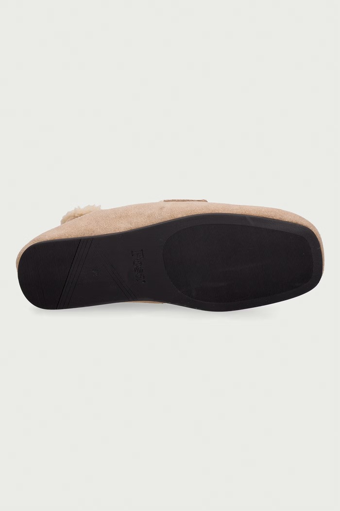 Μοκασίνια Γυναικεία σουέτ Penny Loafer Posa μπεζ PW246.103