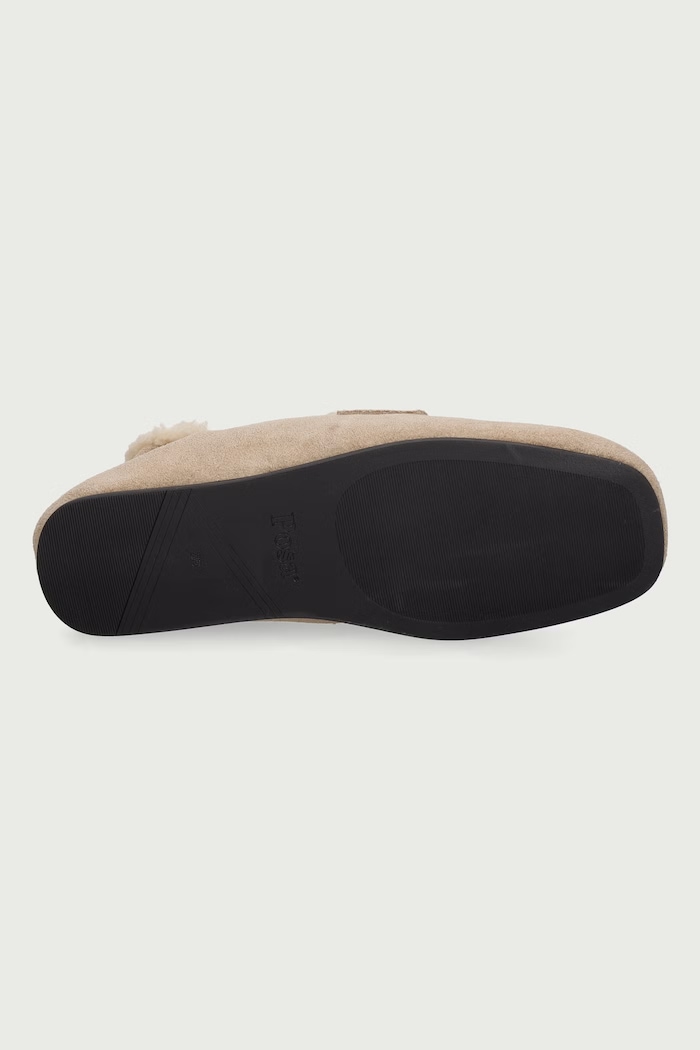 Mokasyny damskie zamszowe Penny Loafer Posa beżowy PW246.103