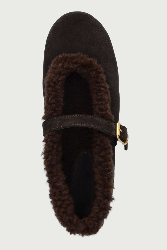 Μπαλαρίνες σουέτ St. Moritz Ballet Flats Posa PW233.201 καφέ