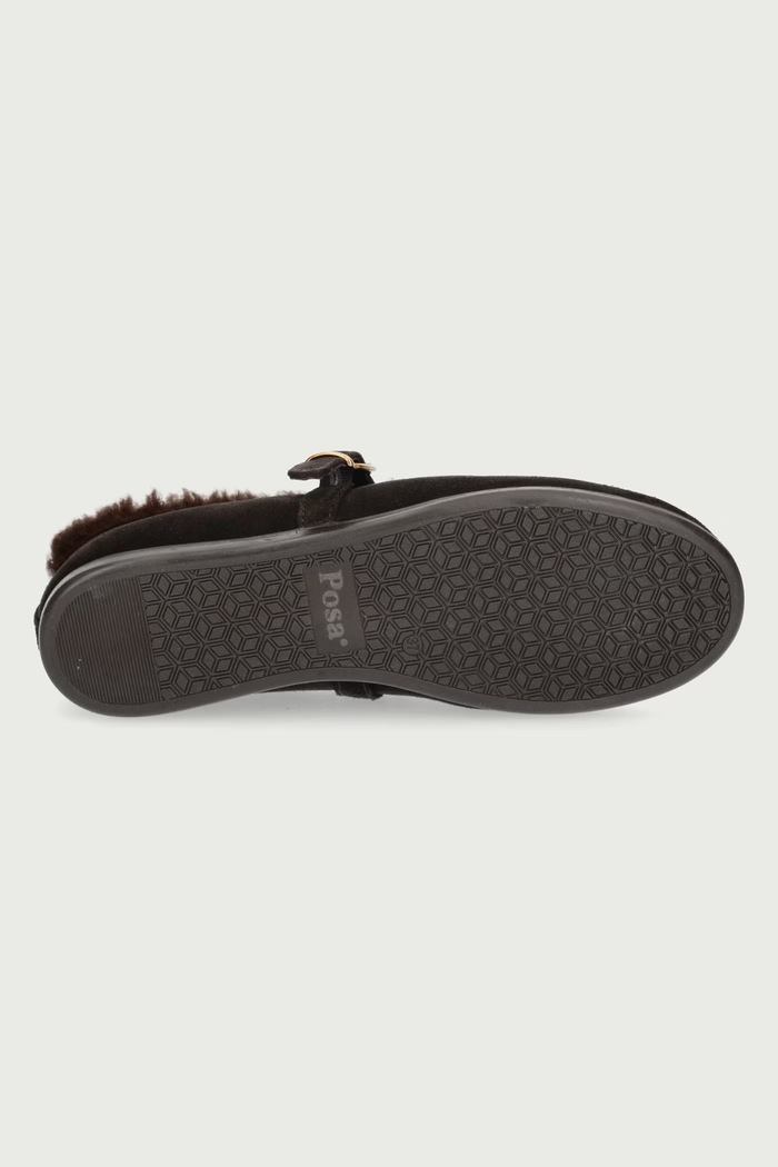 Μπαλαρίνες σουέτ St. Moritz Ballet Flats Posa καφέ PW233.201