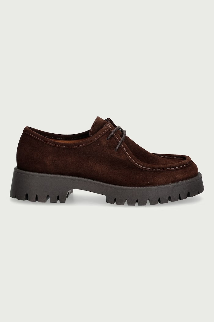 Bianco Pantofi pentru femei din piele întoarsă BIALEO 11252960 maro AW26