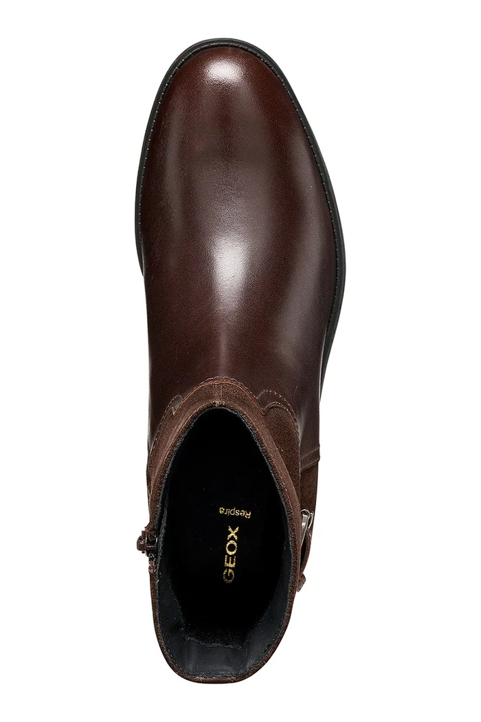 Geox Botki damskie skórzane D ESMEENA D6811F04322C6677 brązowy AW26