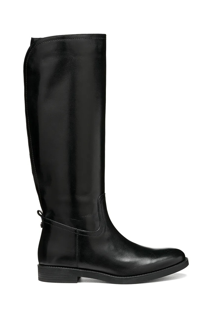 Geox Sztyblety damskie skórzane D ESMEENA czarny D6811C00043C9999
