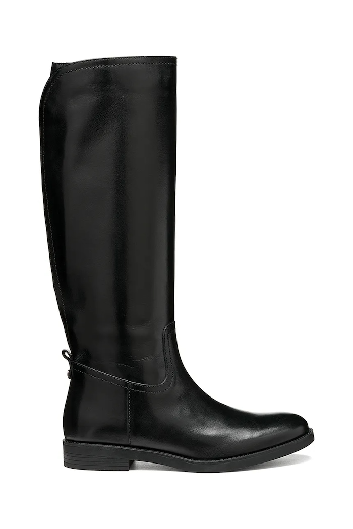 Geox Sztyblety damskie skórzane D ESMEENA czarny D6811C00043C9999