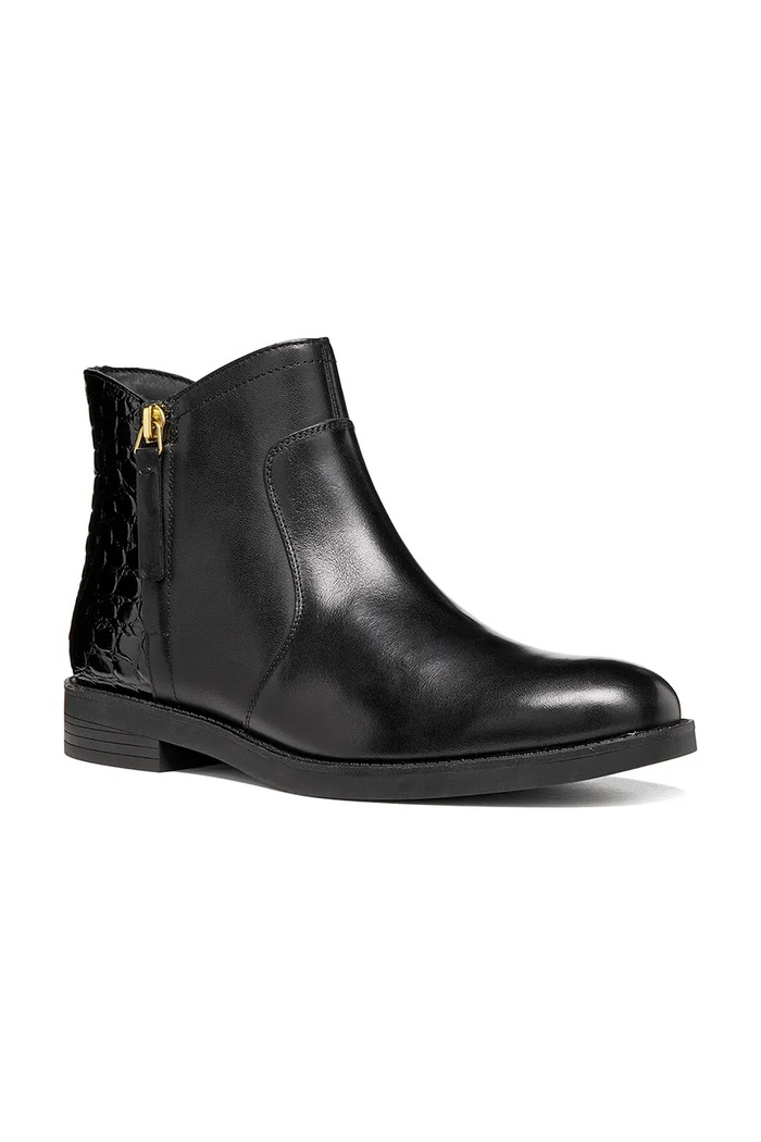 Geox Kotníkové boty dámské kožené D ESMEENA D6811A04340C9999 černá AW26