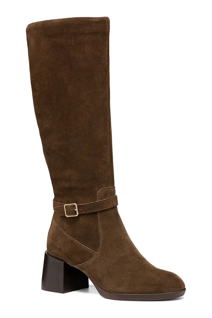 Geox Μπότες Γυναικεία σουέτ D WALK PLEASURE 55T D680VC00022C6006 καφέ AW26