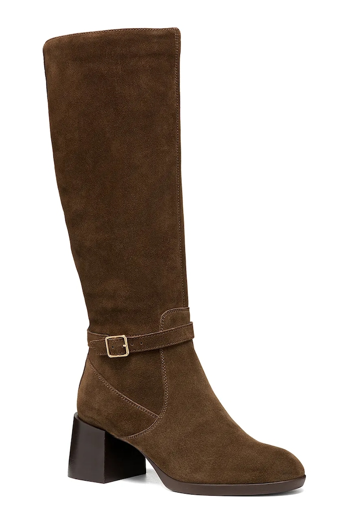 Geox Μπότες Γυναικεία σουέτ D WALK PLEASURE 55T D680VC00022C6006 καφέ AW26