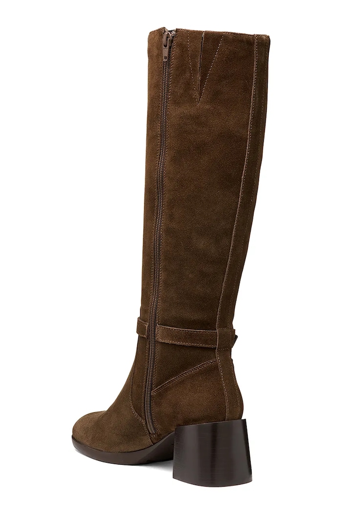 Παπούτσια Geox Μπότες Γυναικεία σουέτ D WALK PLEASURE 55T D680VC00022C6006 καφέ
