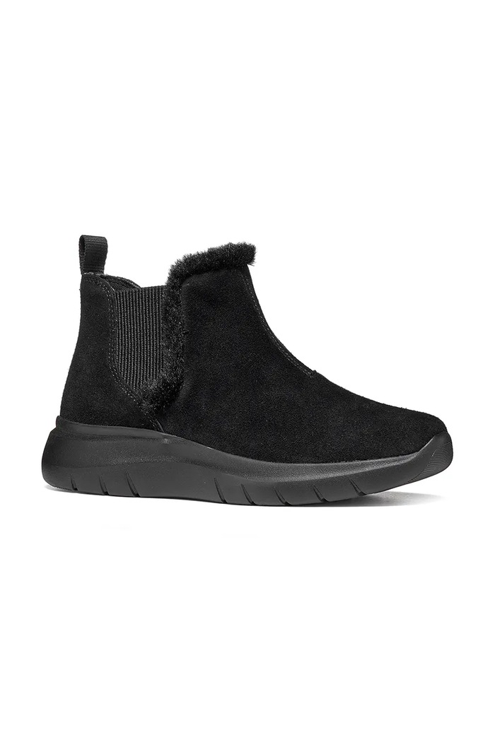 Geox Μπότες τσέλσι Γυναικείες σουέτ D PLUMMERY D66YNB00022C9999 μαύρο AW26
