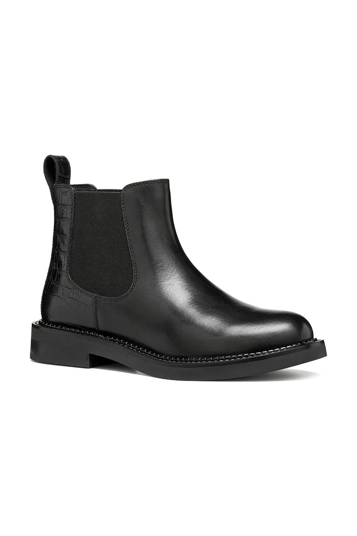Obuv Geox Dámske kožené D SERILDA D66WYA04340C9999 čierna