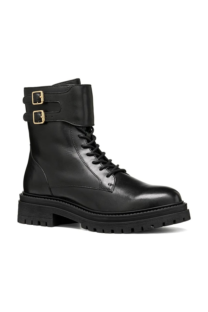 Geox Farmářky dámské kožené D IRIDEA D66HRE00043C9999 černá AW26
