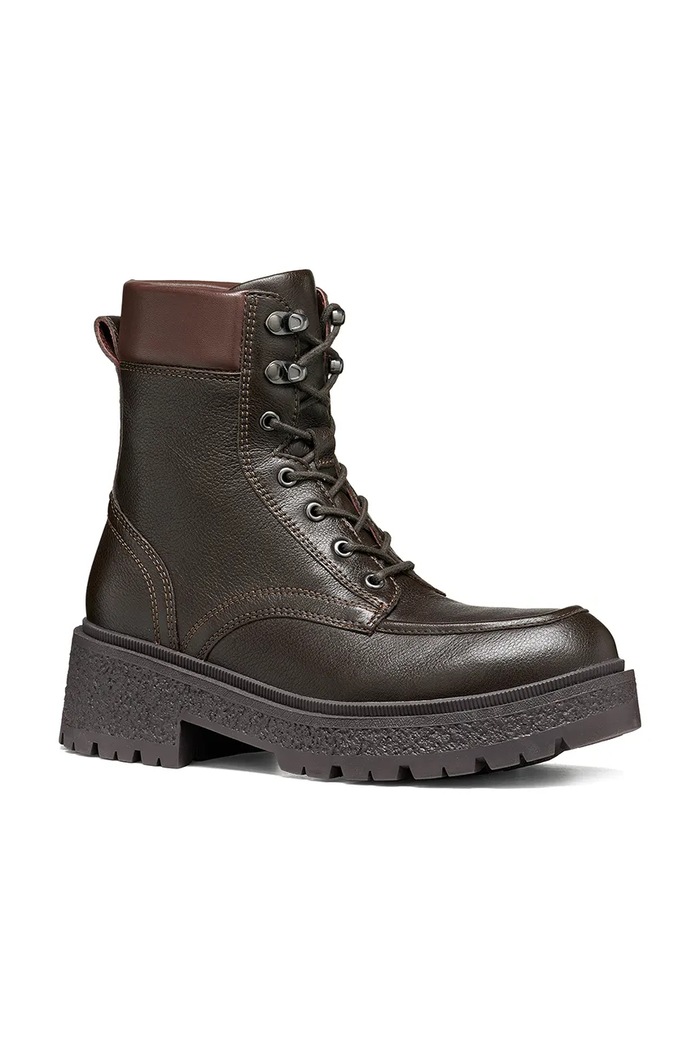 Geox Trekové boty dámské kožené D EIVETTE D66GJA0008XC6005 hnědá AW26
