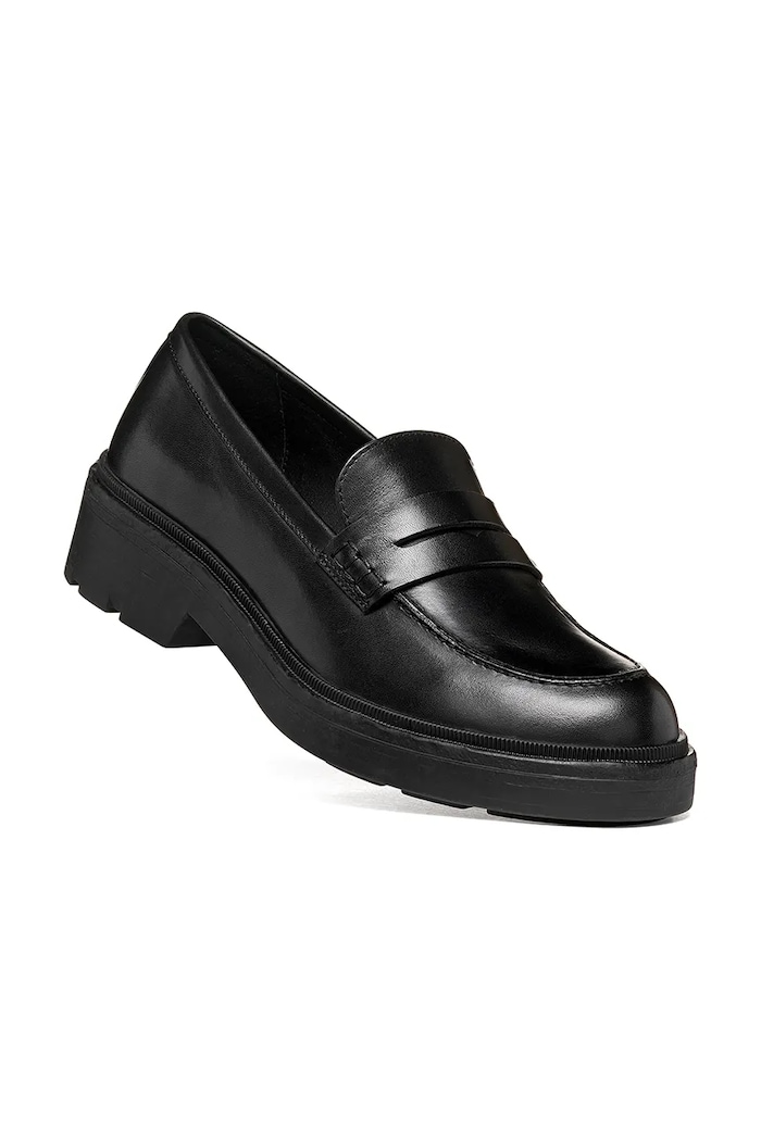Geox Mocasini pentru femei din piele D SWELEN D665GK00043C9999 negru AW26