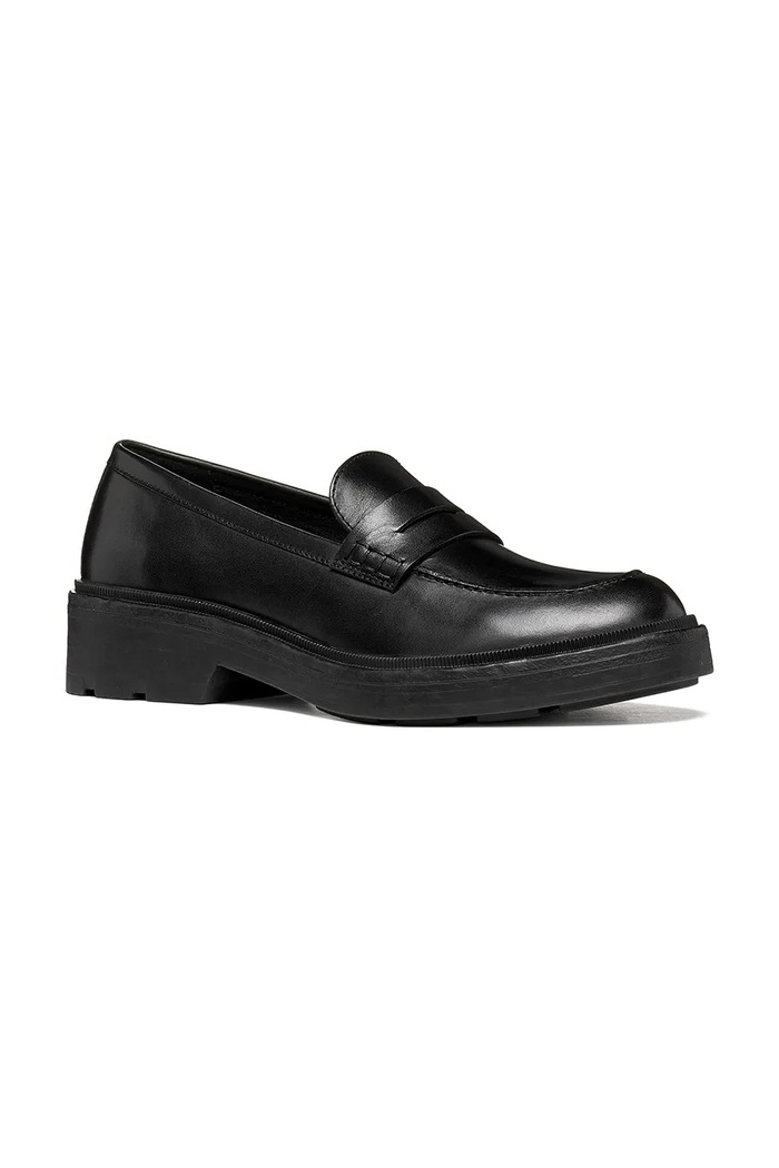 Încălțăminte Geox Mocasini pentru femei din piele D SWELEN D665GK00043C9999 negru