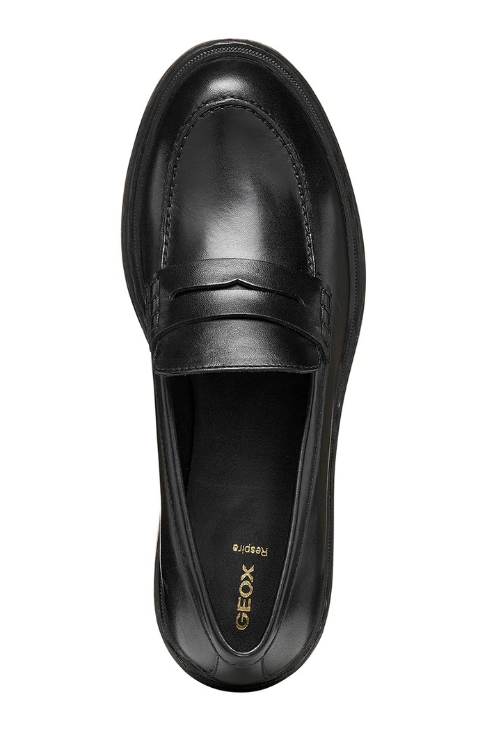 Mocasini pentru femei din piele D SWELEN Geox negru D665GK00043C9999
