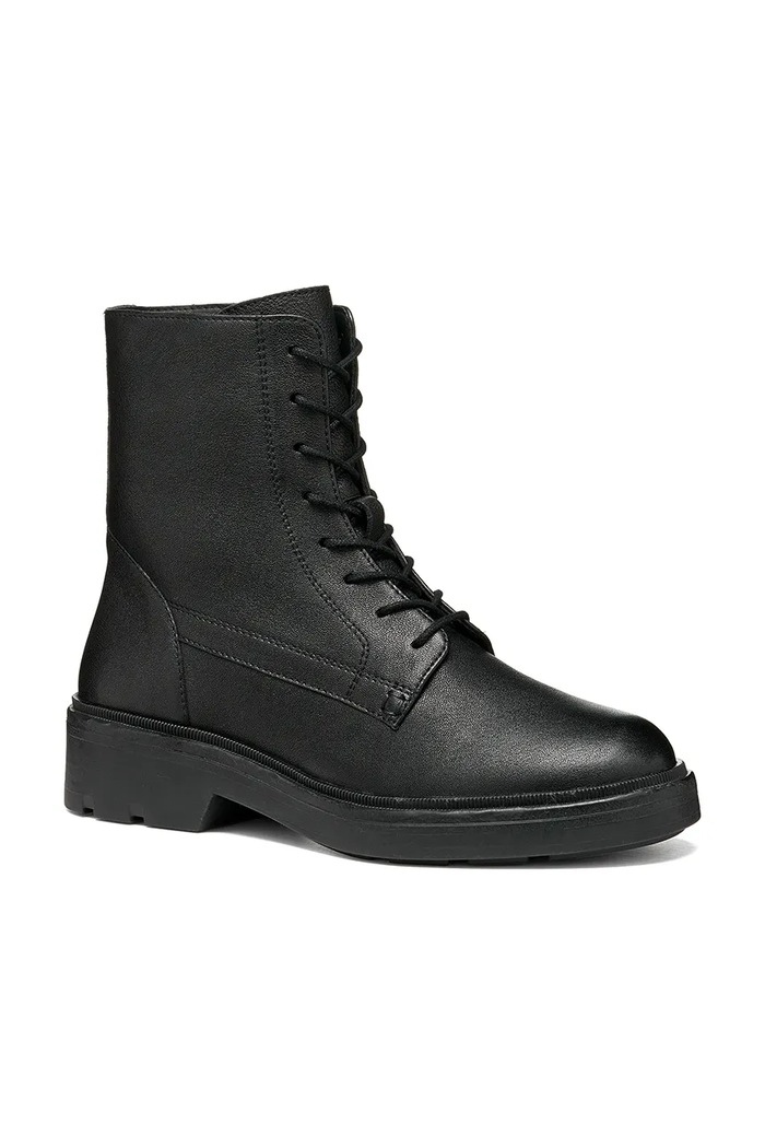 Geox Workery damskie skórzane D SWELEN D665GH00081C9999 czarny AW26