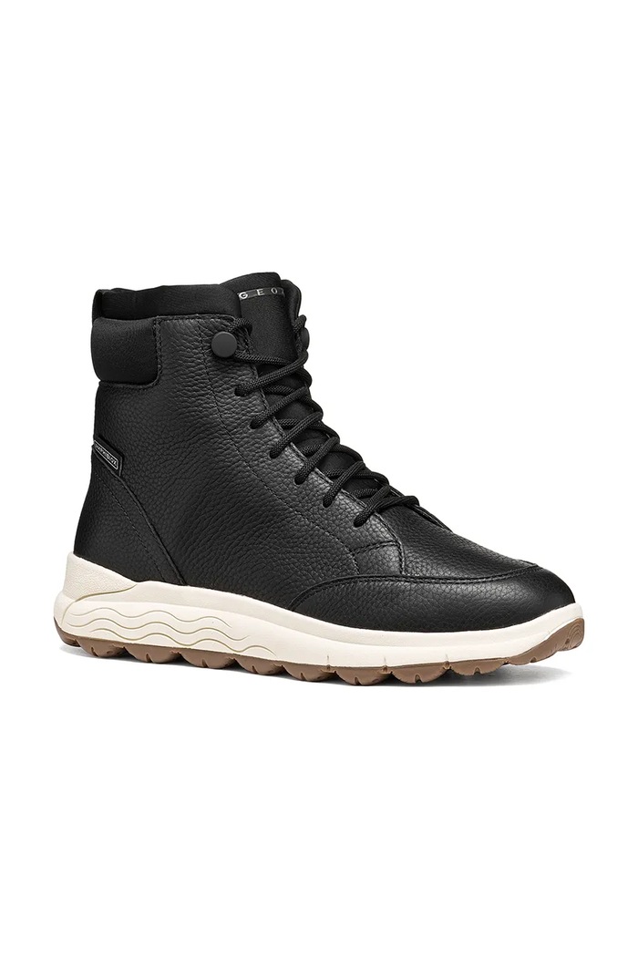 Geox Členkové čižmy dámske kožené D SPHERICA 4X4 B ABX D6626B04611C9999 čierna AW26
