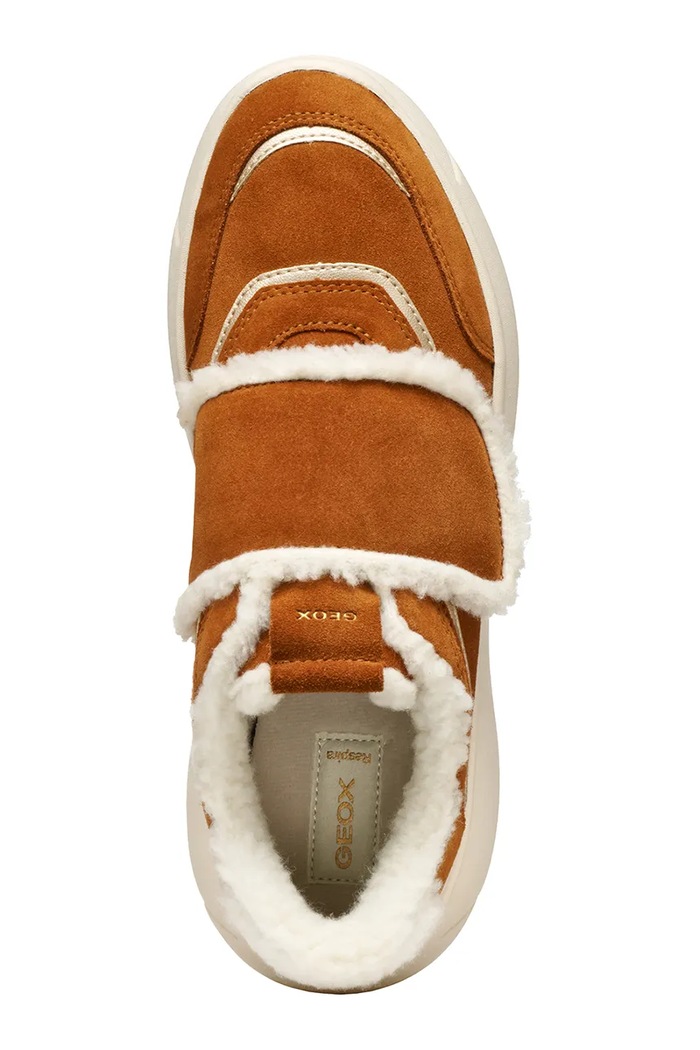 D NEBULA 2.0 X sneakers γυναικεία σουέτ Geox καφέ D56NHD022NFC6001