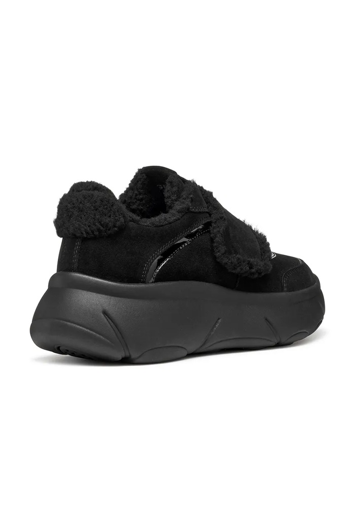 Obuwie Geox D NEBULA 2.0 X sneakersy damskie zamszowe D56NHD022HHC9999 czarny