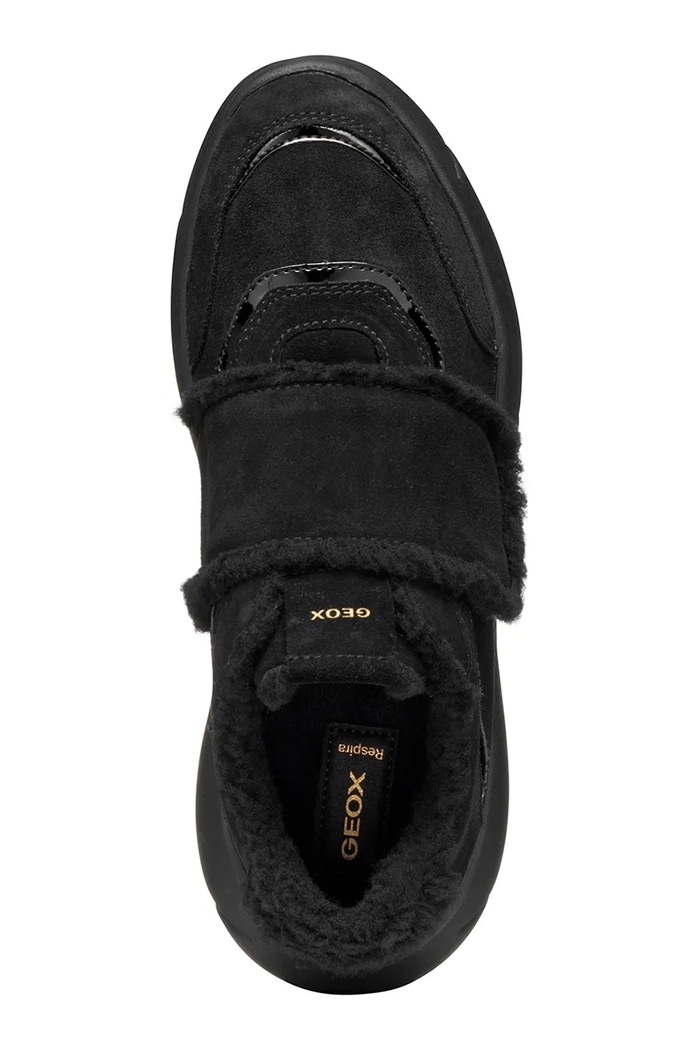 D NEBULA 2.0 X sneakersy damskie zamszowe Geox D56NHD022HHC9999 czarny