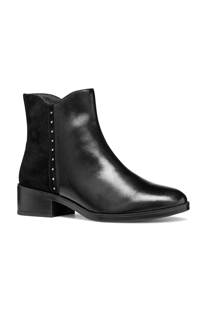Geox gležnjače za žene od kože D CAMEXIA D565EE0AA21C9999 crna AW26