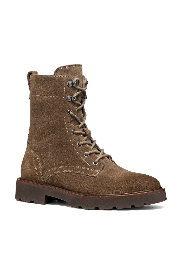 Geox Gležnarski čevlji ženski semišasti D NORIZE D564ZC00023C6692 rjava AW26