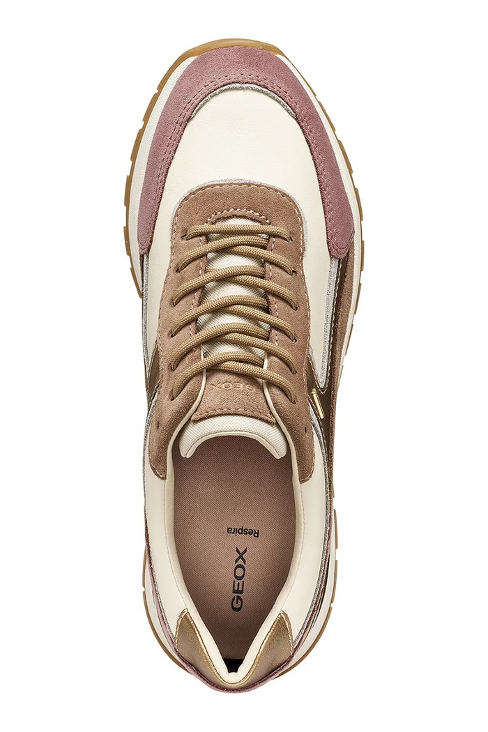 Geox D DESYA B ABX sneakers pentru femei din piele întoarsă D563LB08522C1SD6 maro