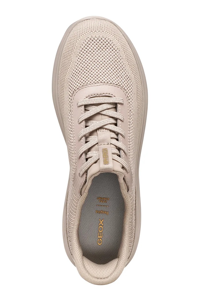 Geox D SPHERICA PLUS sneakersy damskie D567MA06KBCC5X5A beżowy