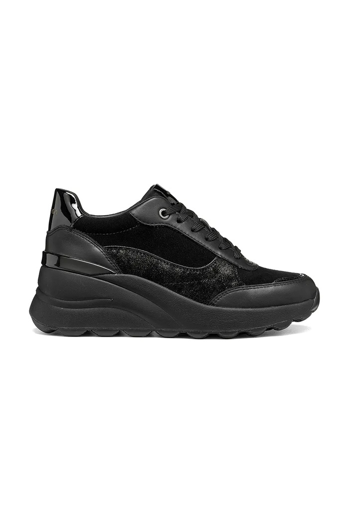 Geox D SPHERICA EC13 sneakers boty dámské kožené černá D65WAB02285C9999