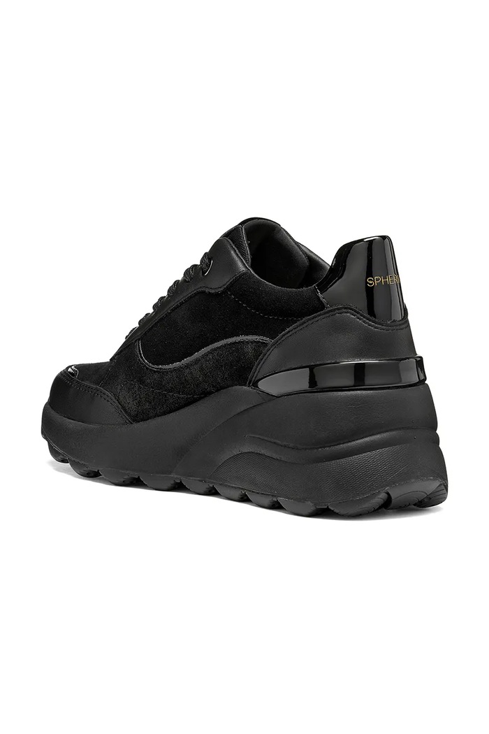 Geox D SPHERICA EC13 sneakers boty dámské kožené černá D65WAB02285C9999