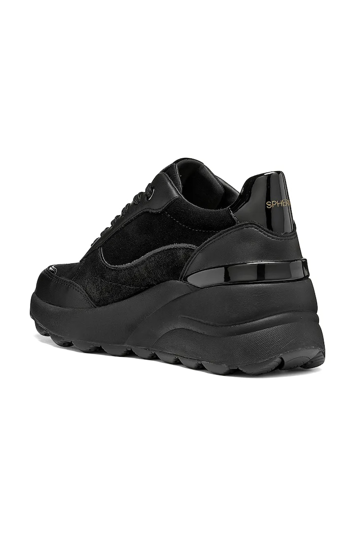 Geox D SPHERICA EC13 sneakers boty dámské kožené černá D65WAB02285C9999