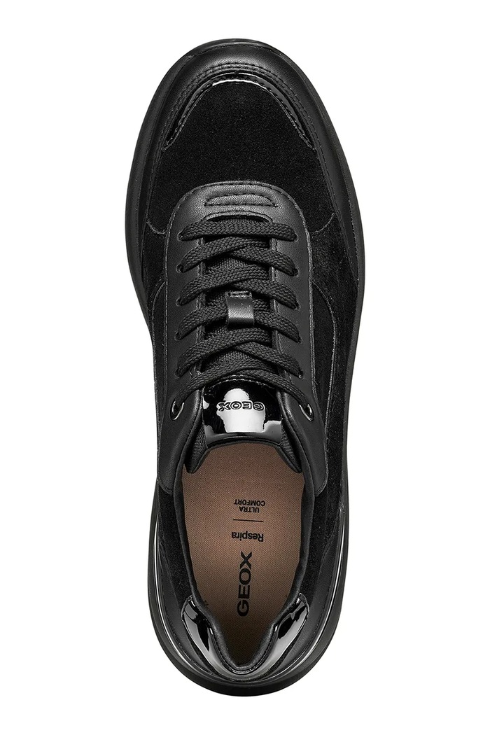 Geox D SPHERICA EC13 sneakers boty dámské kožené D65WAB02285C9999 černá