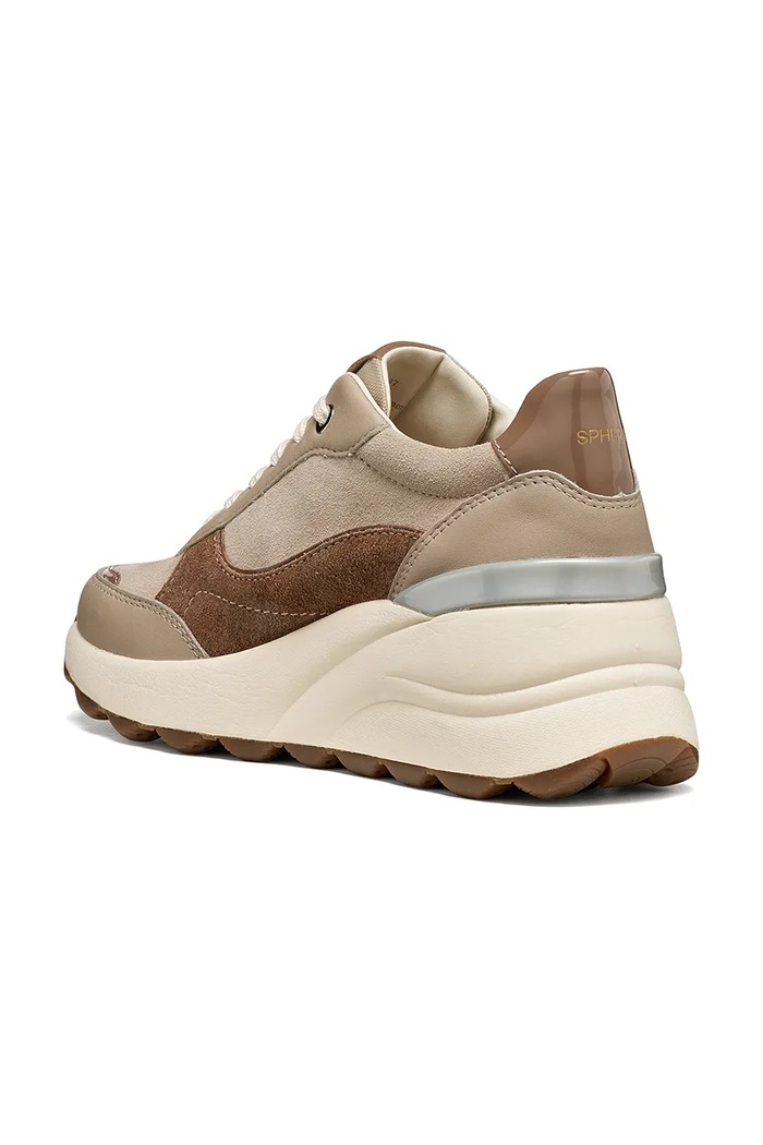 Obuv Geox D SPHERICA EC13 sneakers dámske kožené D65WAB02285C5288 béžová