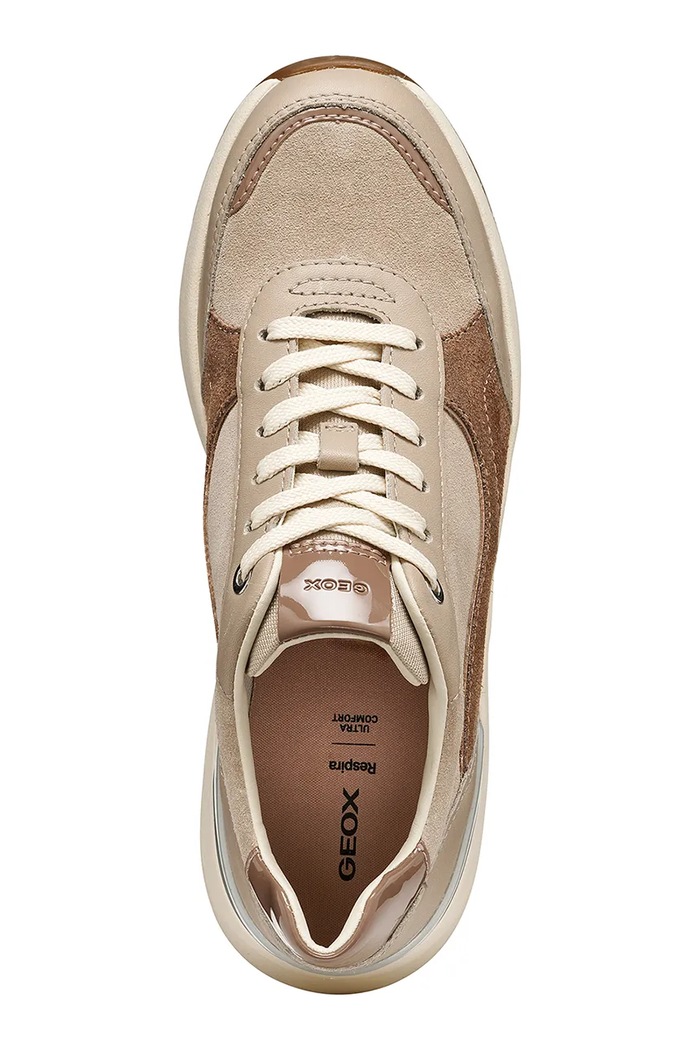 D SPHERICA EC13 sneakers dámske kožené Geox D65WAB02285C5288 béžová