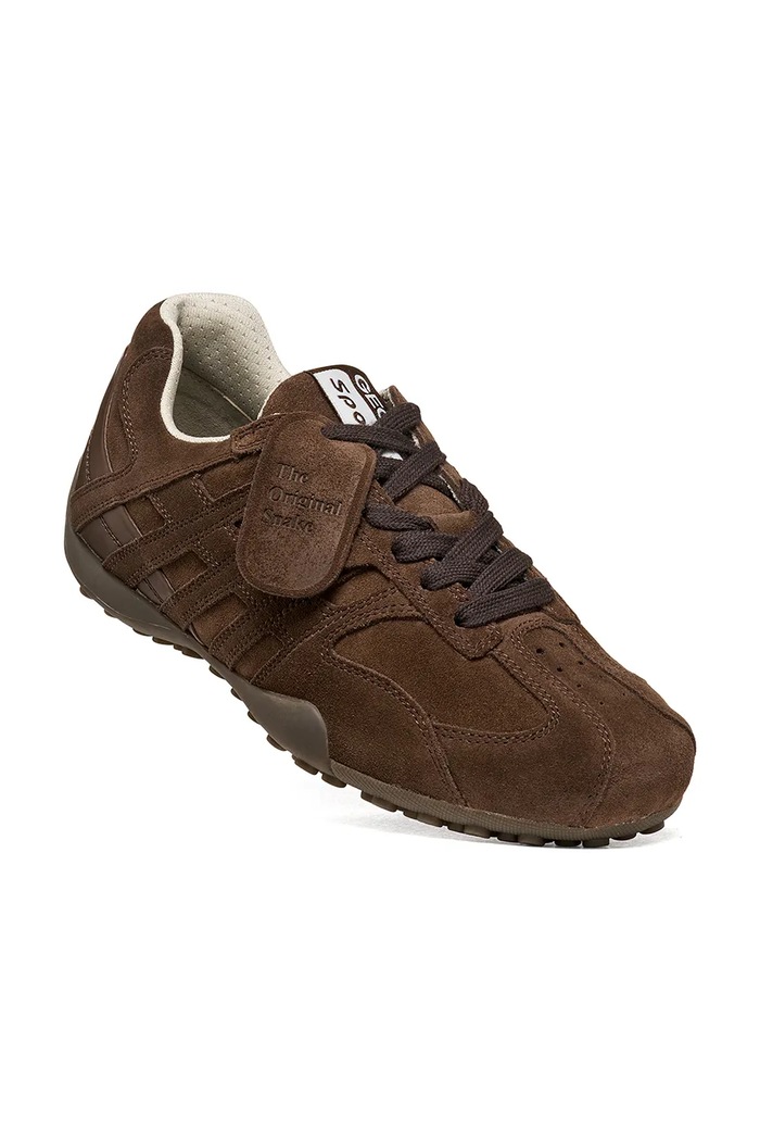 Geox D SNAKE sneakers γυναικεία σουέτ D680UA022BCC6006 καφέ AW26