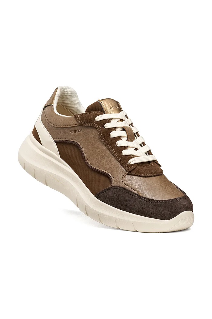 Geox D PLUMMERY sneakers boty dámské D65YNA05422C6049 hnědá AW26