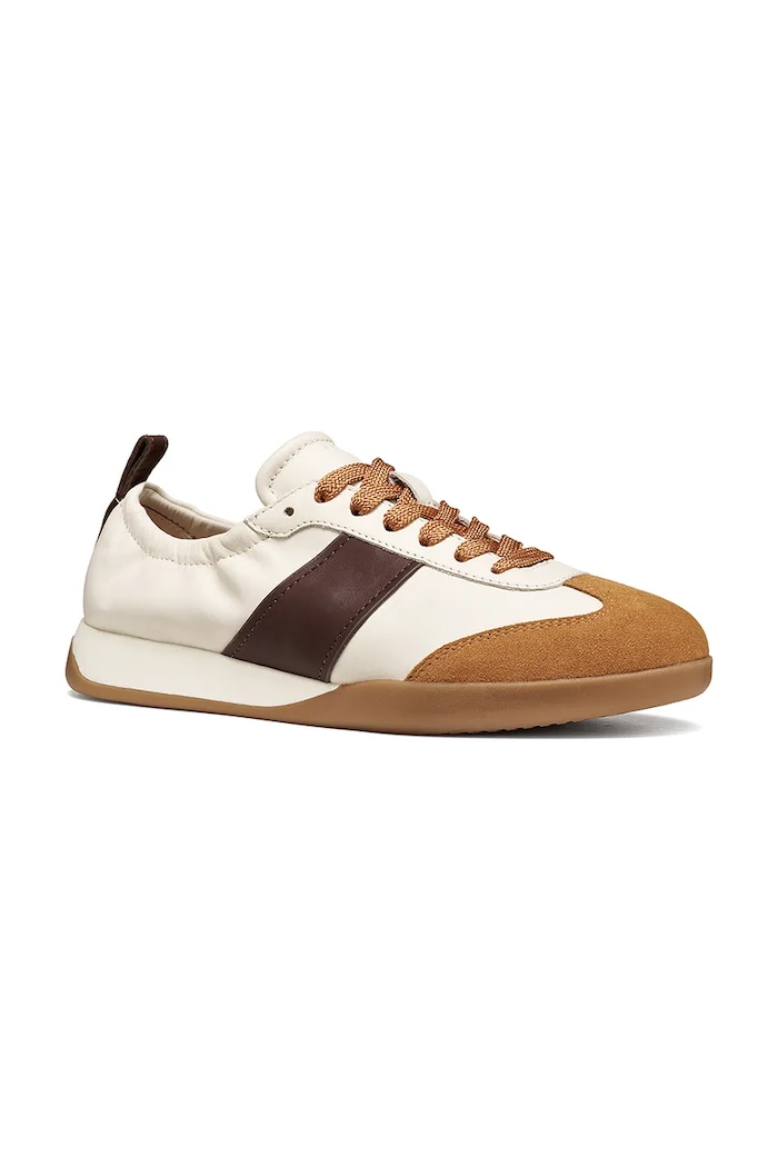 Παπούτσια Geox D MARYEMY sneakers γυναικεία δερμάτινα D653BB08543C1LJ6 λευκό