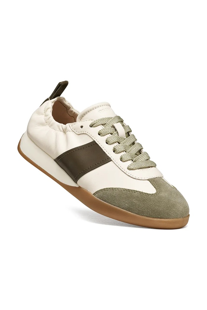 Geox D MARYEMY sneakers γυναικεία δερμάτινα D653BB08543C1LA3 λευκό AW26