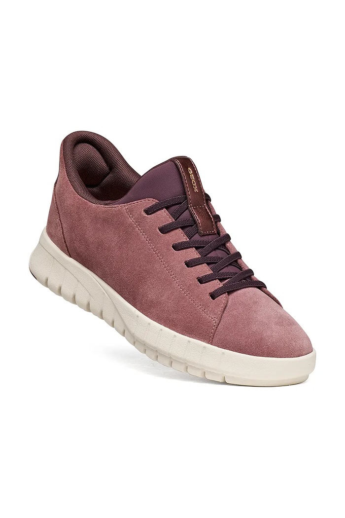 Boty Geox D FLEXTRIDE PLUS sneakers boty dámské semišové D657SC00022C8014 růžová