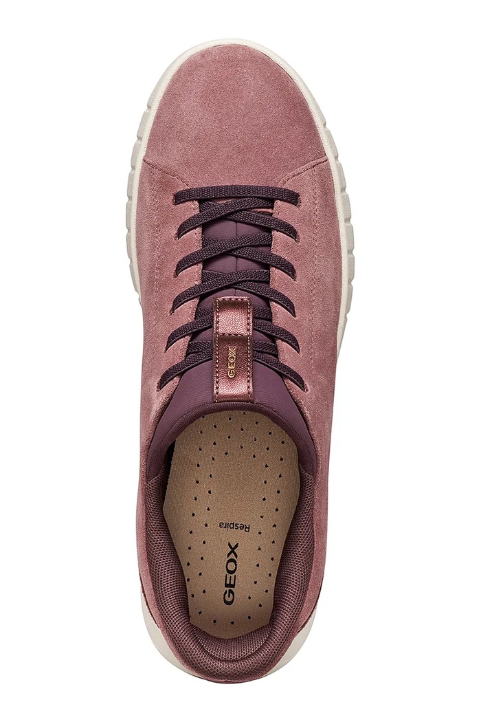Geox D FLEXTRIDE PLUS sneakers boty dámské semišové D657SC00022C8014 růžová