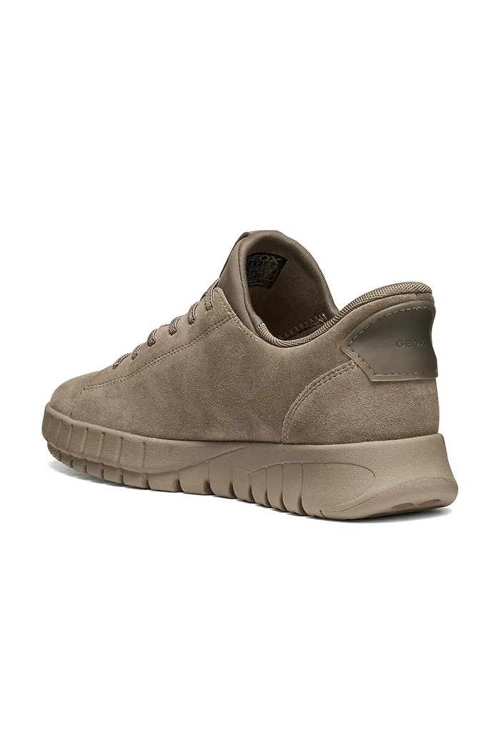 Geox D FLEXTRIDE PLUS sneakers boty dámské semišové hnědá D657SC00022C1018
