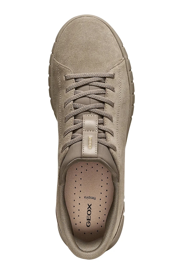 Geox D FLEXTRIDE PLUS sneakers boty dámské semišové D657SC00022C1018 hnědá