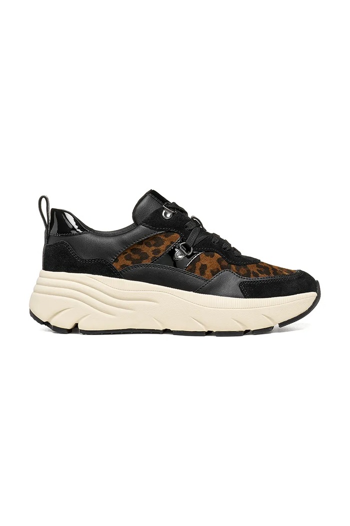 Geox D DIAMANTA sneakers pentru femei din piele întoarsă negru D36UFE0NX22CM69B