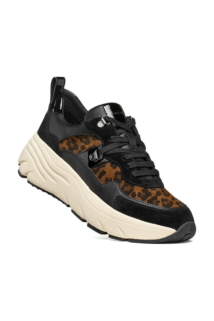 Geox D DIAMANTA sneakers pentru femei din piele întoarsă D36UFE0NX22CM69B negru AW26