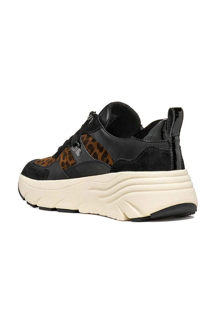 Geox D DIAMANTA sneakers pentru femei din piele întoarsă negru D36UFE0NX22CM69B
